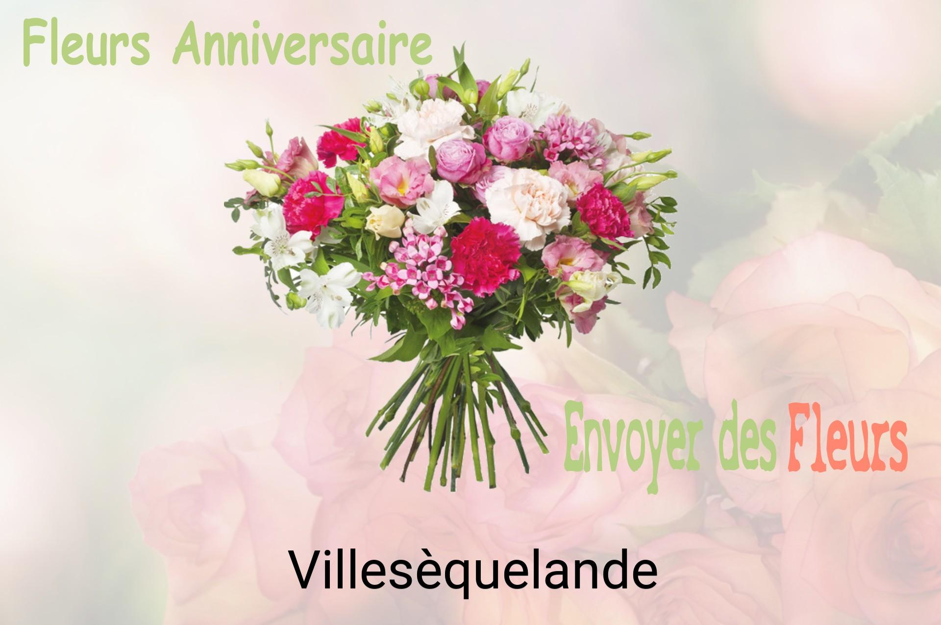Bouquet de fleurs d’anniversaire livré à Villesèquelande